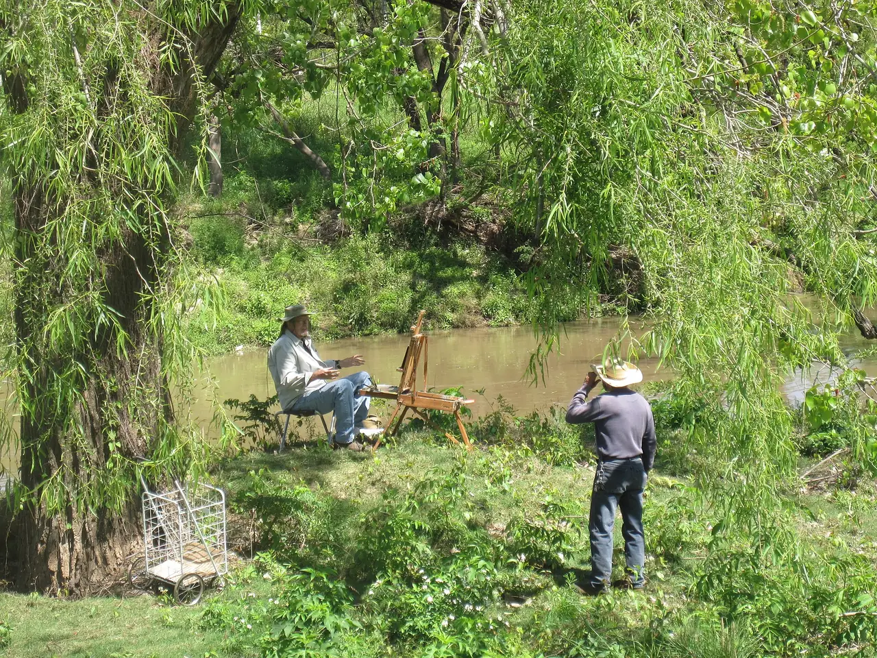 Green space along Buffalo Bayou, Houston